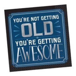 Happy Birthday Man Not Old... Awesome Napkins Beverage 16CT