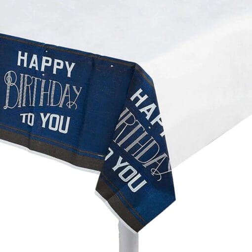 Happy Birthday Man Paper Tablecover 54X96