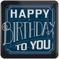 Happy Birthday Man Plates SQR 10"