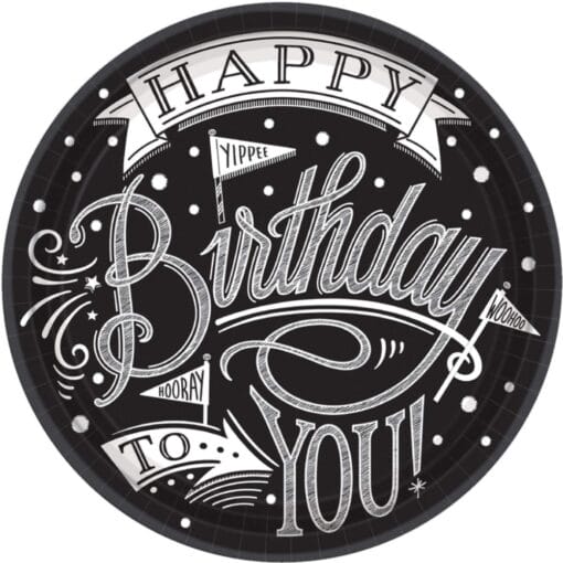 Hooray Its Your Birthday Plates 10&Quot; 18Ct