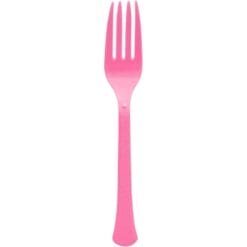 Bright Pink Premium Forks 20CT