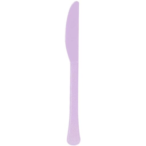 Lavender Premium Plastic Knives 20Ct