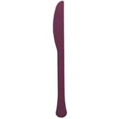 Maroon Premium Plastic Knives 20CT