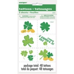 Shamrock Color Tattoo Sheets 2CT