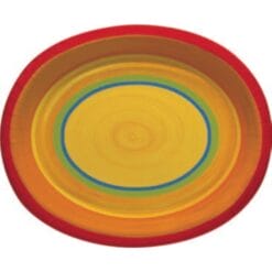 Summer Pottery Platter Oval 10" 8CT