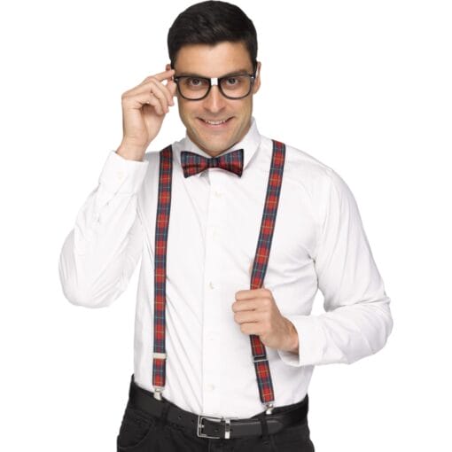 Nerd - Suspenders, Bow Tie, Fun Specs