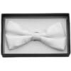 White Satin Bowtie