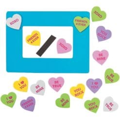 Conversation Heart Frame Favor Kits 12CT