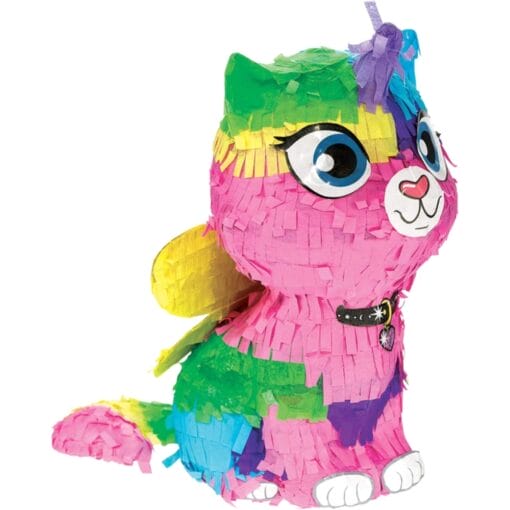 Rainbow Butterfly Unicorn Kitty Mini Piñata Decor