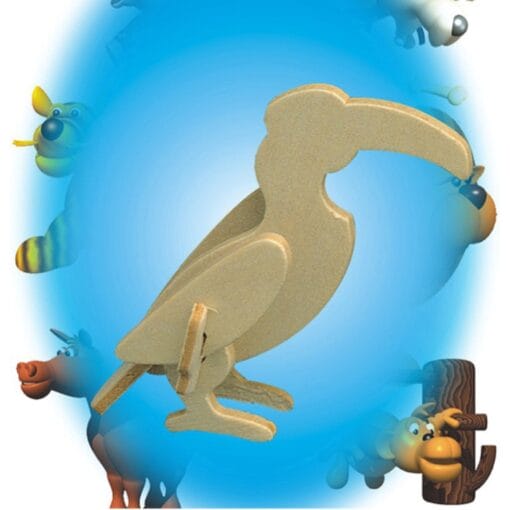 Toucan Mini 3D Wood Puzzle
