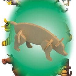 Pig Mini 3D Wood Puzzle
