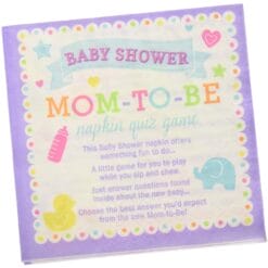 Baby Shower Trivia Napkins 40CT