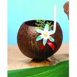 Coconut Cup On Base w/Straw