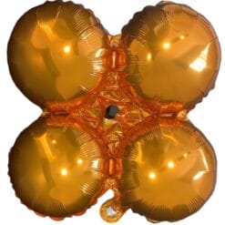 17" Quad Orange Balloon