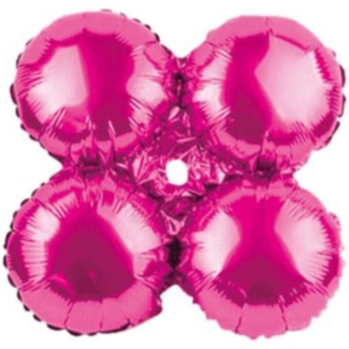 17&Quot; Quad Hot Pink Balloon