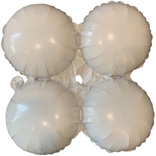 17&Quot; Quad White Balloon