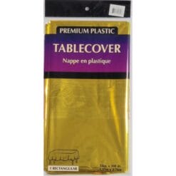 Gold Metallic Table Cover 54x108