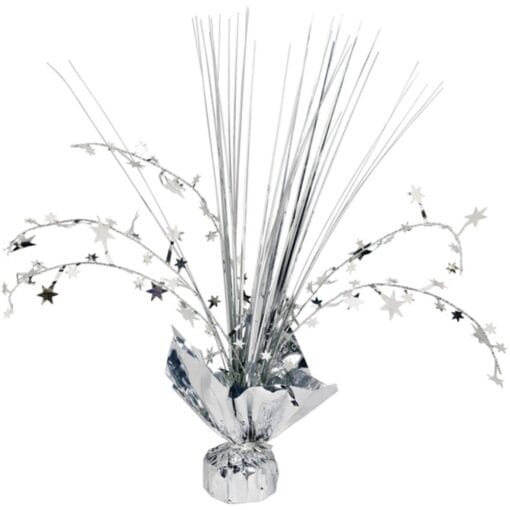 Silver Foil Spray Centerpiece 12&Quot;