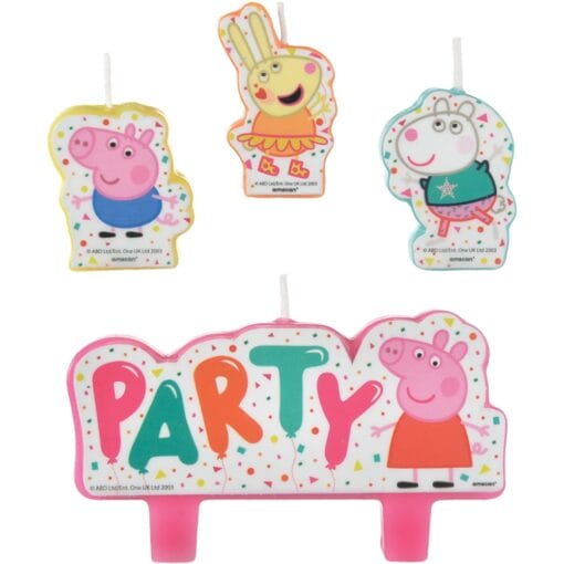 Peppa Pig Confetii Party Birthday Candle Set