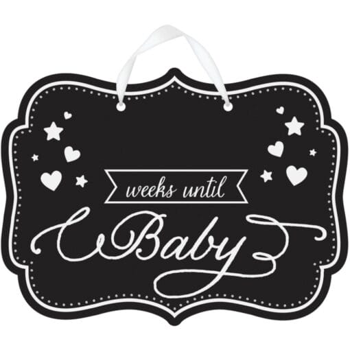 Chalkboard Sign - Weeks Until Baby