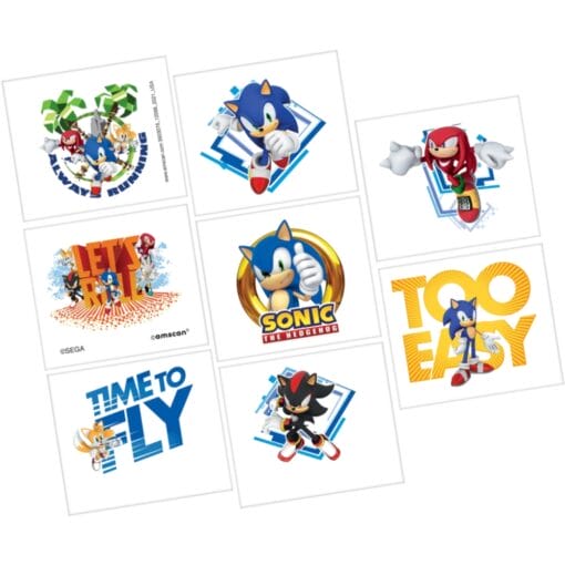 Sonic Tattoos 8Ct