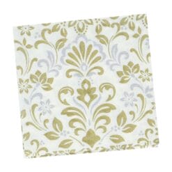 Gold Demask Napkins Beverage 16CT