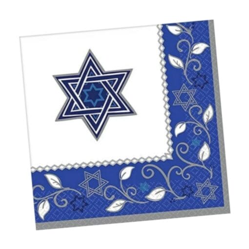 Joyous Hanukkah Napkins Beverage 16Ct