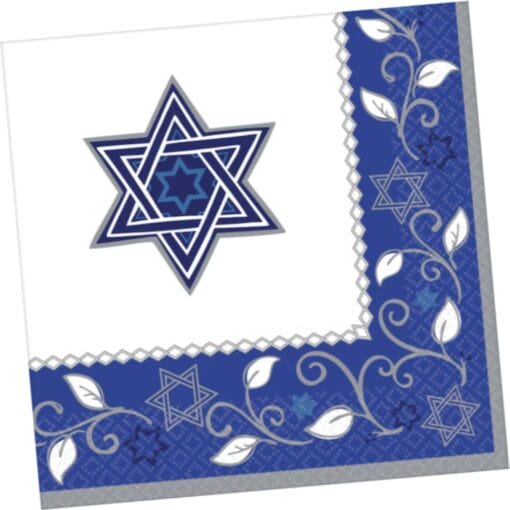 Joyous Hanukkah Napkins Lunch 16Ct