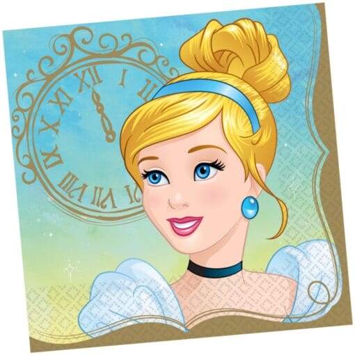 Cinderella Princess Napkins Lunch 8Ct