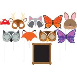Forest Animals Photo Booth Props 10CT