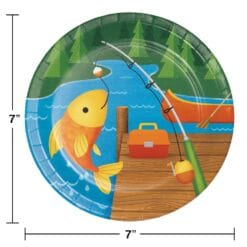 Camp Out Plates Round 7" 8CT