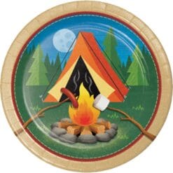 Camp Out Plates Round 9" 8CT