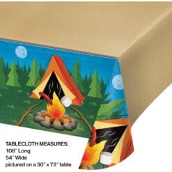 Camp Out Plastic Table Cover 54" x 102"