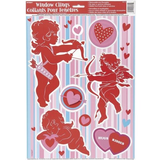 Simply Hearts Cupid Window Clings