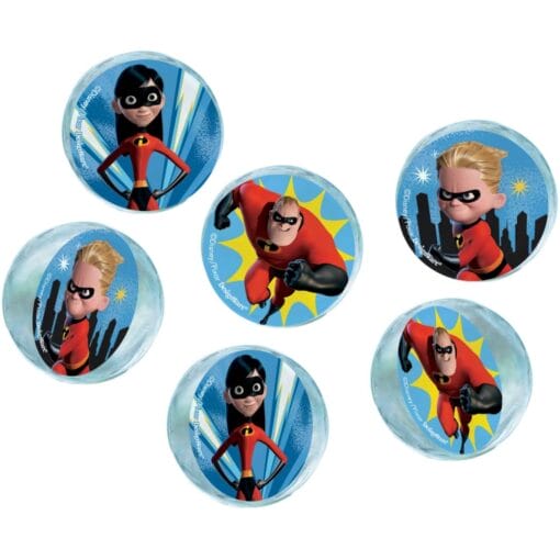 Incredibles 2 Bounce Balls 6Ct