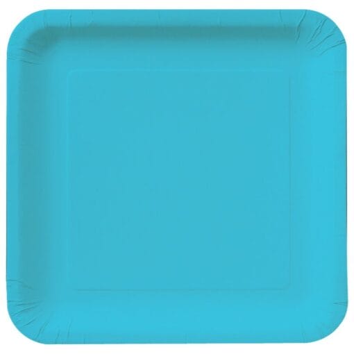 Bermuda Blue Plate Paper Sqr 7&Quot; 18Ct