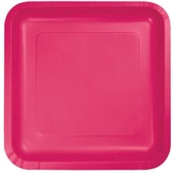 Hot Magenta Plate Paper SQR 7" 18CT