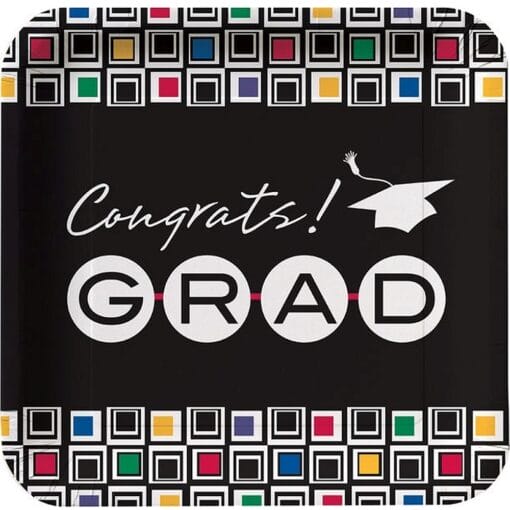 Mod Grad Plates Sqr 10&Quot; 8Ct