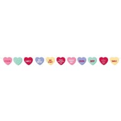 Banner Ribbon Candy Hearts