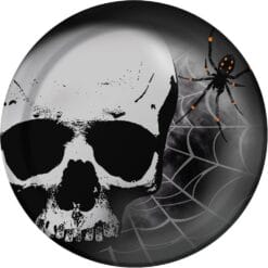 Skull Terror Plates 7" RND 8CT