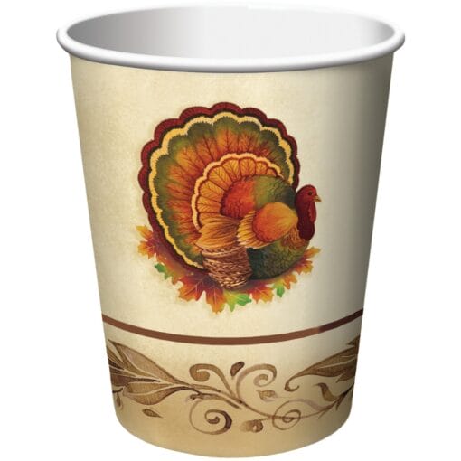 Traditional Feast Cups Hot/Cold 9Oz 8Ct