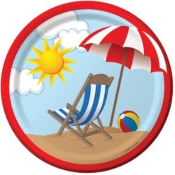 Beach Play Plates 9" 8CT