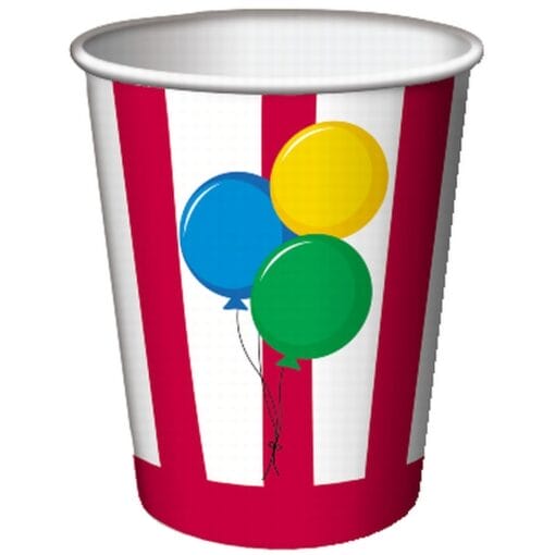 Circus Time Cups Hot/Cold 9Oz 8Ct