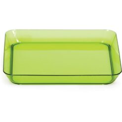 Translucent Green Plates 5" PL SQR 8CT