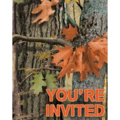 Hunting Camo Invitations Foldover 8CT