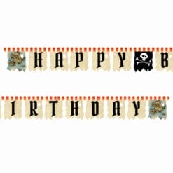 Pirate's Map Jointed Birthday Banner Large