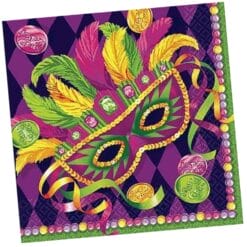 Masquerade Napkins Beverage 3P 16CT