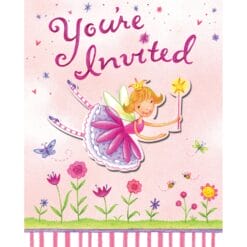 Garden Fairy Invites FLD 8CT