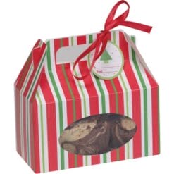 Box Cookie Red/Grn w/Handle 4CT