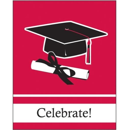 Red Grad Invitations 25Ct